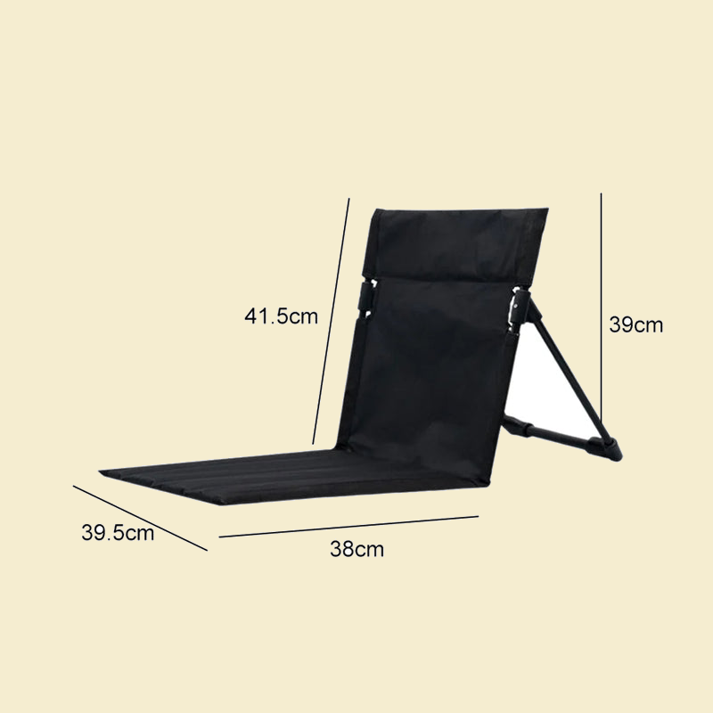 Foldable Camping Chair with Backrest detail view