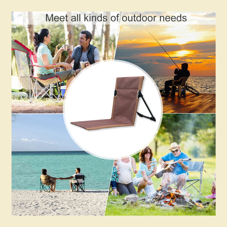 Foldable Camping Chair with Backrest outdoor use cases