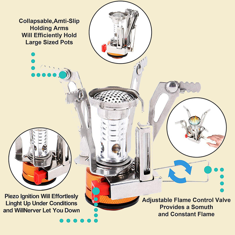 Portable Mini Camp Stove detail view 2