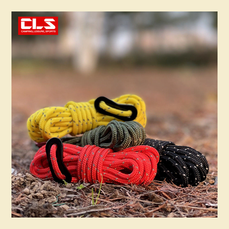 Reflective Tent Guy Ropes 4mm - color options
