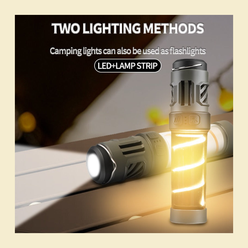 3-in-1 LED Camping Light lit