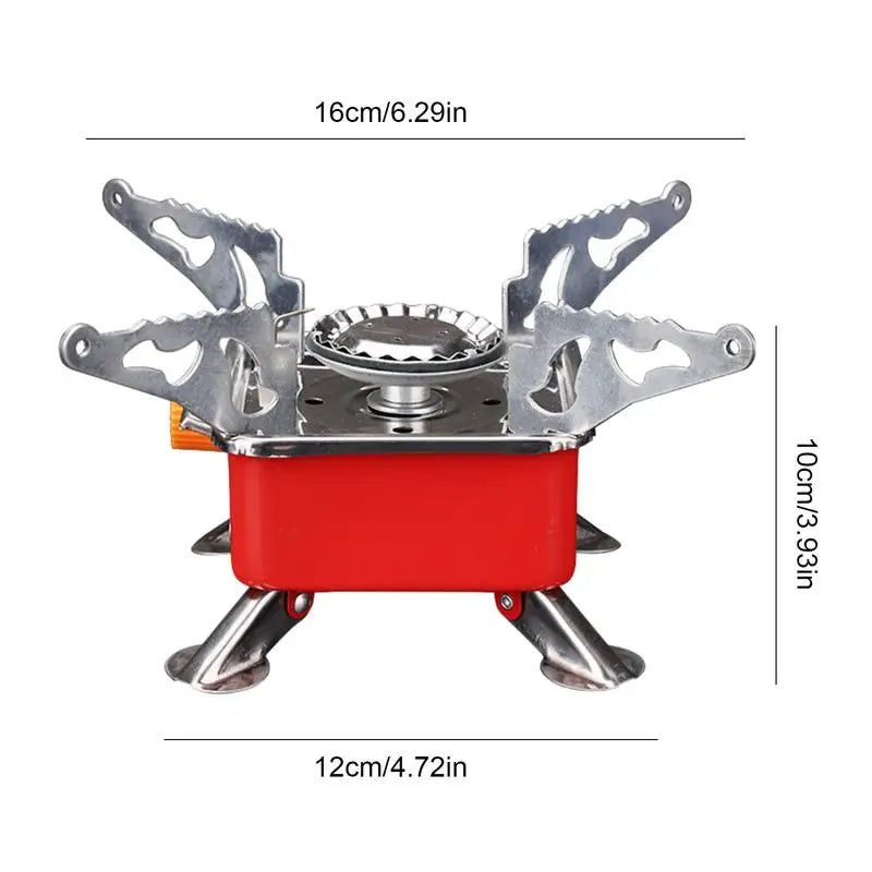 Foldable Windproof Portable Camp Stove Burner for Backpacking and Hiking