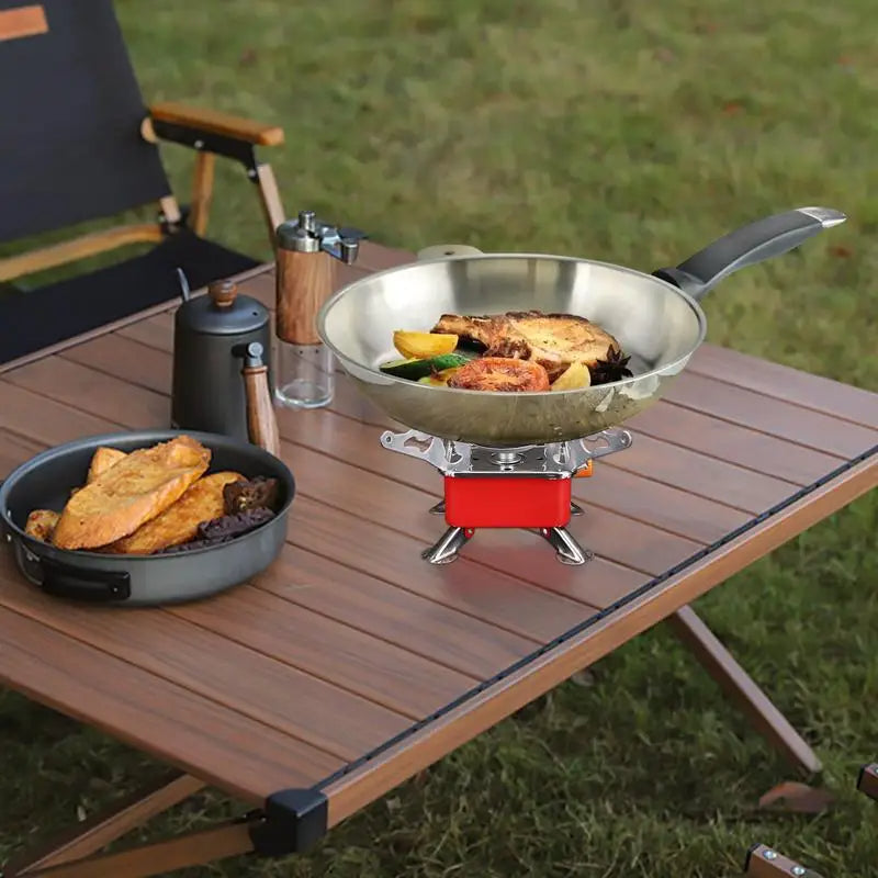 Foldable Windproof Portable Camp Stove Burner for Backpacking and Hiking