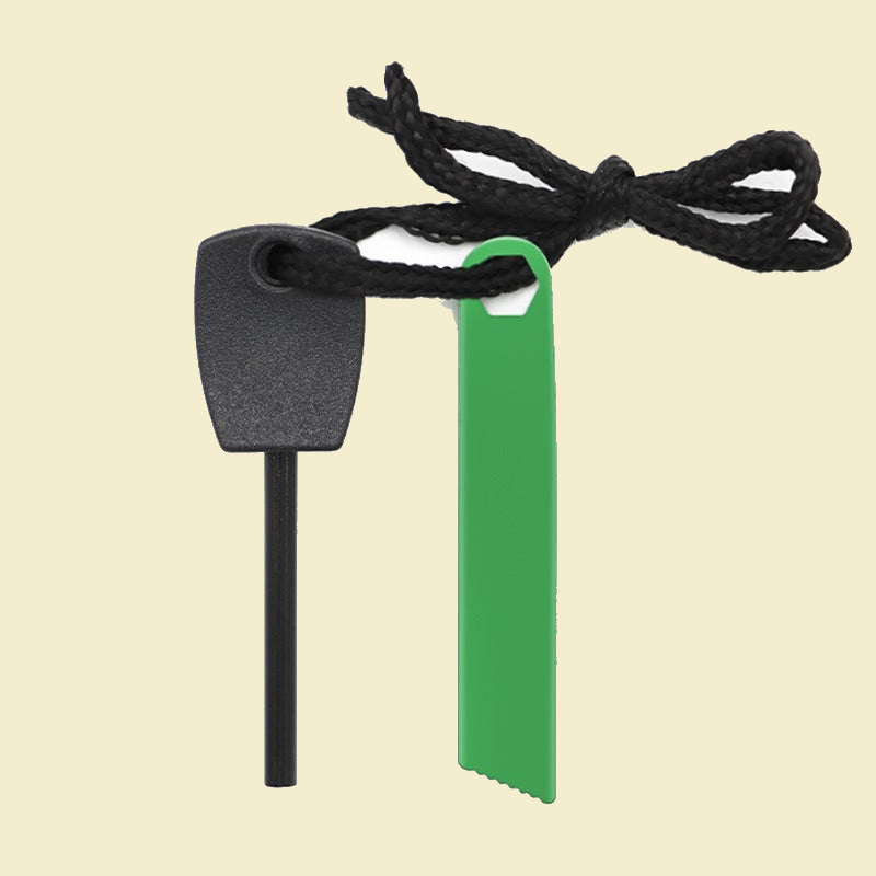 Magnesium Flint Fire Starter green