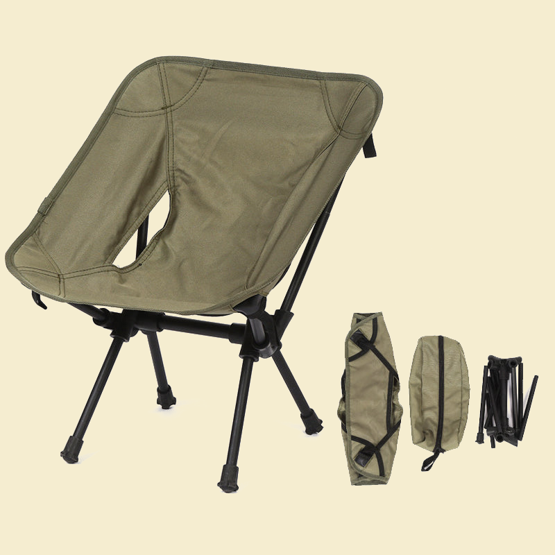 Super Light Folding Camping Chair on tan background