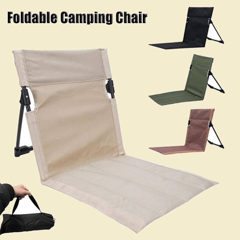 Foldable Camping Chair with Backrest color options