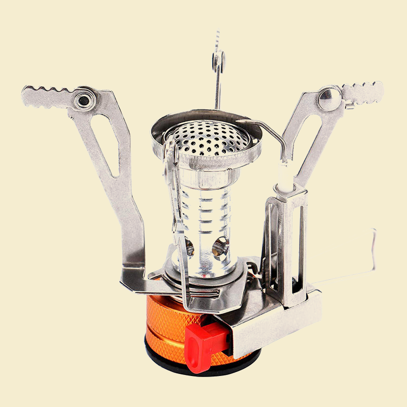 Portable Mini Camp Stove detail view on BG