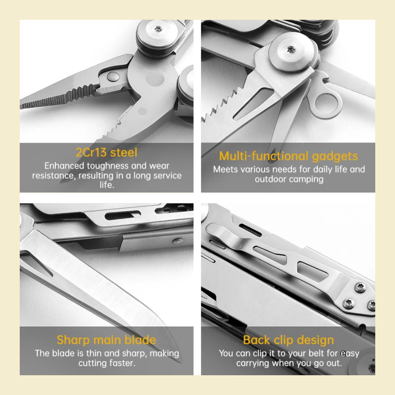 12-in-1 Multitool Pliers Stainless Steel 5