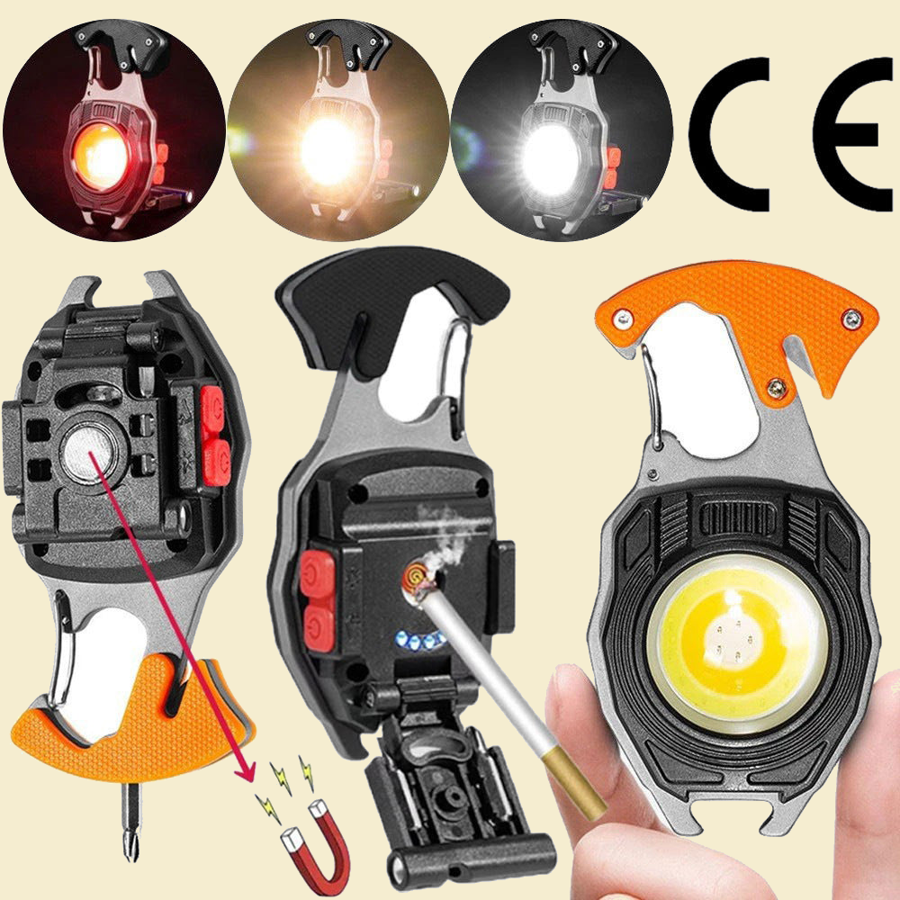 LED Keychain Light with Lighter - features