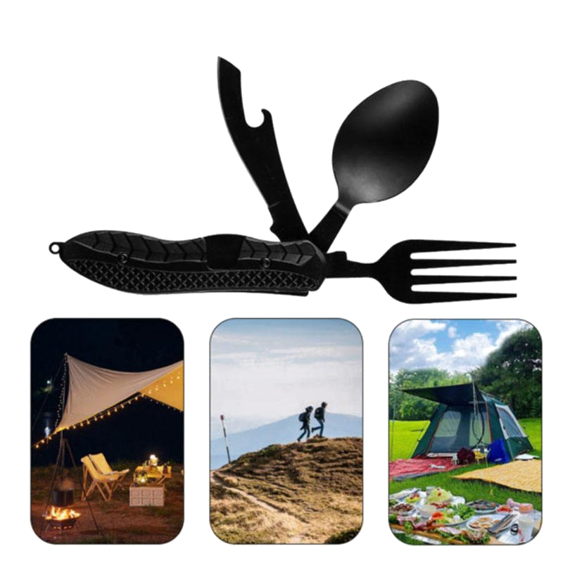 Camping tableware knife fork spoon multitool