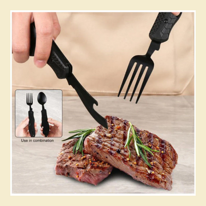 Stainless Steel Camping Tableware Set 1
