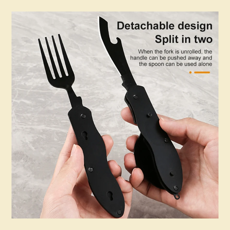 Stainless Steel Camping Tableware Set 2