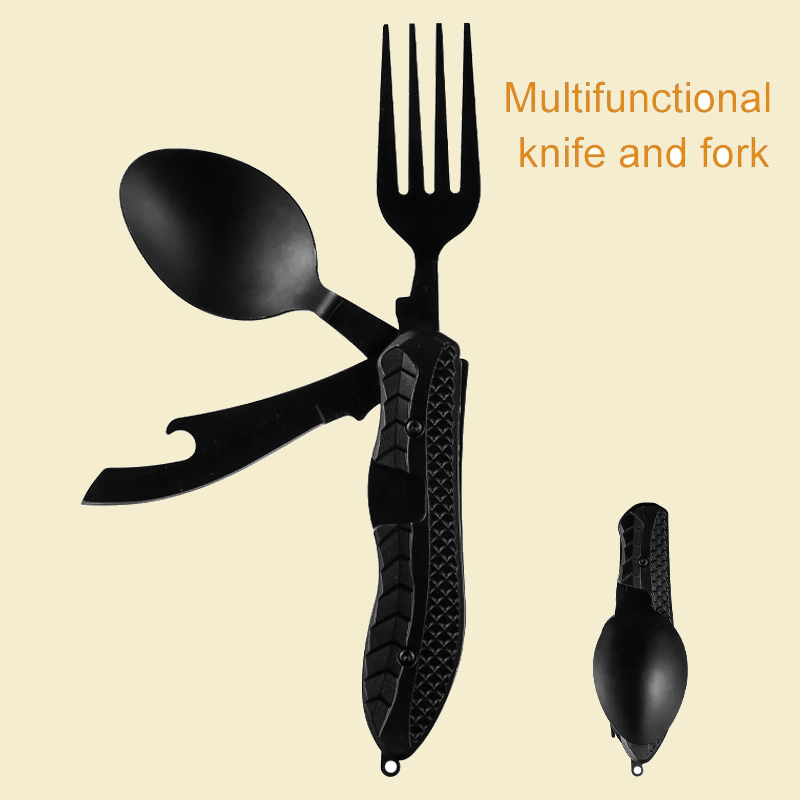 Stainless Steel Camping Tableware Set 5