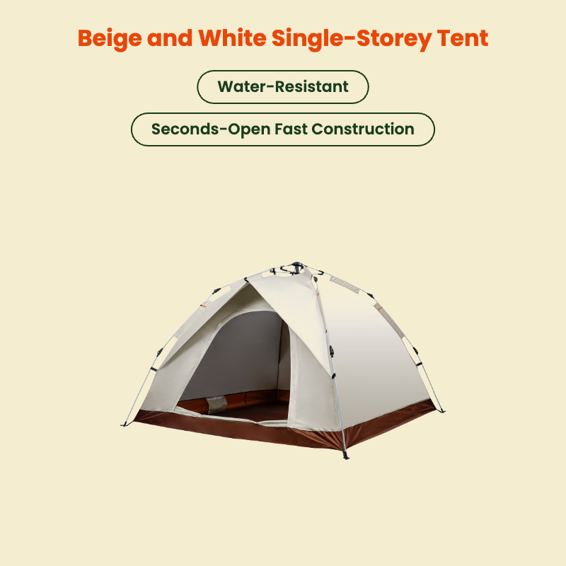 Quick-Setup Waterproof Camping Tent product photo on tan background 3