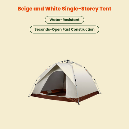 Quick-Setup Waterproof Camping Tent product photo on tan background 3