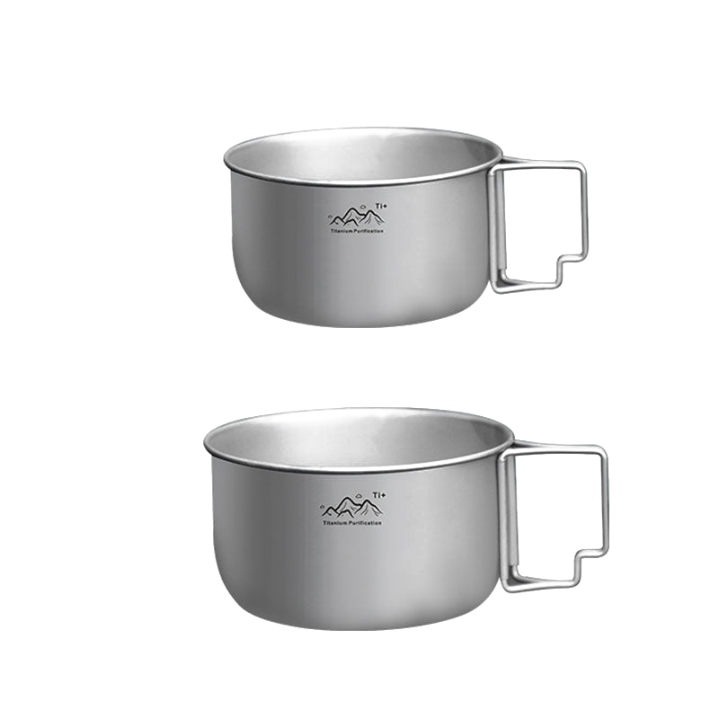 Titanium alloy camping pot