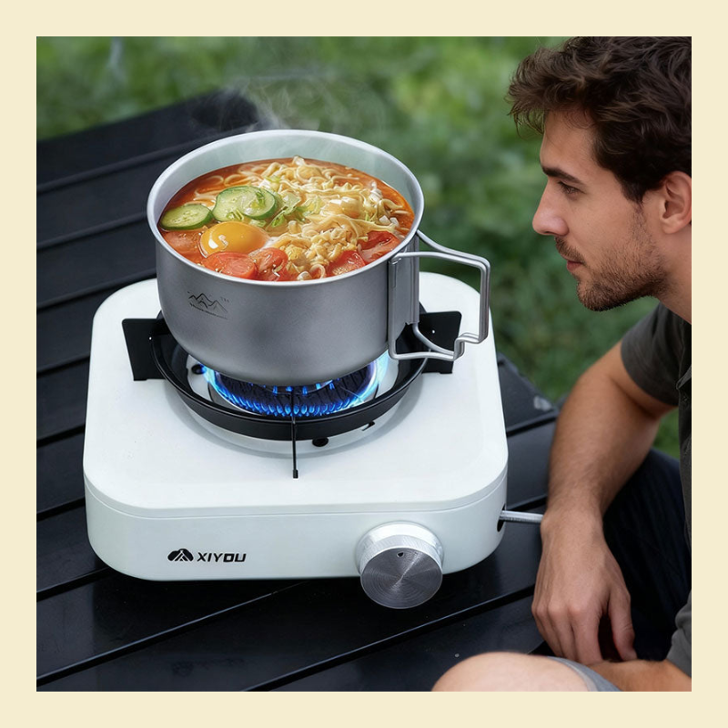 Titanium Alloy Camping Pot outdoor use
