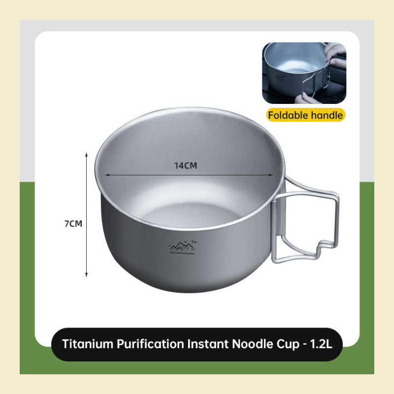 Titanium Alloy Camping Pot detail view